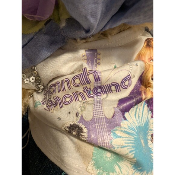 Vintage Helter Collectible Bear 18” w/ Hannah Montana Shirt Jean Skirt Bonnet - Picture 6 of 7